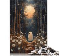 Ghost in The Forest 1000 Piece Jigsaw Puzzles for Adults | | Family Fun Jigsaws Puzzles for Adults Gifts Intellectual Games (38x26cm)