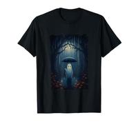 Ghost In The Rain Under Umbrella T-Shirt