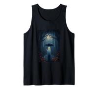 Ghost In The Rain Under Umbrella Tank Top