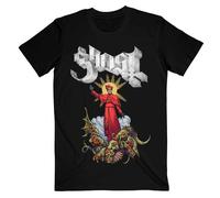 Ghost Kids T Shirt Plaguebringer Band Logo Official Black Ages 5-14 yrs XX-Large (12/13 Yrs)