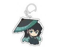 Ghost Killing Acrylic Keychain 6pcs Set Cute Tokitou Muichiro,Rengoku Kyoujurou,Uzui Tengen,Kanroji Mitsuri Figure Pendant Keyrings Key Accessories Cell Phone Pendant Bag Decoration Cos Props (C)