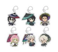 Ghost Killing Acrylic Keychain 6pcs Set Cute Tokitou Muichiro,Rengoku Kyoujurou,Uzui Tengen,Kanroji Mitsuri Figure Pendant Keyrings Key Accessories Cell Phone Pendant Bag Decoration Cos Props