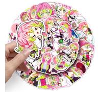 Ghost Killing Stickers 50Pcs Graffiti Decal Kanroji Mitsuri Figure Notebook DIY Sticker Kanroji Mitsuri Decal for Tablets Mug Skateboard Bike Helmet Waterproof Decorative Stickers