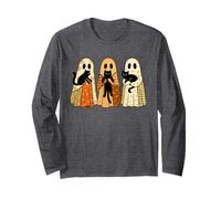 Ghost Kitty Cats Halloween - Cute Spooky Black Cats Costume Long Sleeve T-Shirt