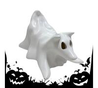 Ghost Lamp, Halloween Ghost Night Lights Dog Figurines, Nightlight Spooky Halloween Decorations for Fireplace Living Room Desk Bedroom Apartment Farmhouse Bookshelf