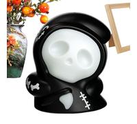 Ghost Lantern, Rechargeable LED Night Light, Interactive Lamp with Roll-Up Wheels Decor for Home, Hallway, Office, Children's Room, Bathroom, Christmas, Bedroom, Interior, Bedside Wall