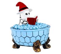Ghost Lights,3.35 Inches Bathtub Reading Book Figurine Lamp for Nighttime Ambiance, Nightlight with Soft Glow Design Features, Home and Office Accessories for Pathway Bedroom Kitchen Window Display