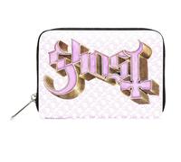 Ghost Women's Logo Faux Leather Zip Top Purse in Pink
