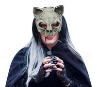 Ghost Mask Skull Full Face Mask Halloween Horror Mask Creepy Party Mask Scary Cosplay Mask Skeleton Mask Realistic Zombie Mask Dead Evil Mask Grim Reaper Dress Up Fancy Dress Halloween Party Prop