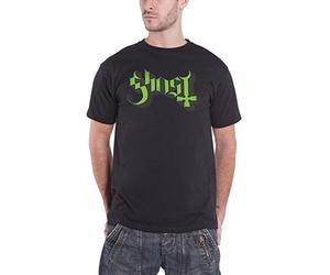 Ghost Men's Green/Grey Keyline Logo T-Shirt, Black, Medium