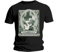 (XL, Black) Ghost Unisex Adult Papa Cash T-Shirt
