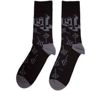 Ghost Men's Repeat Logo Ankle Socks in Black | Size: 4-7 Ghost Black 4-7