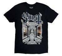 (XXL, Black) Ghost Unisex Adult Skeletour World Tour 2025 Back Print T-Shirt