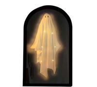 Ghost mirror hologram, 2025 Halloween Hologram Ghost Mirror, Halloween Hologram Ghost Mirror, Spooky Scary Ghosts for Decor Indoor, Suitable for Bedroom Kitchen and Fireplace Decor(B,Large)