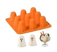 Ghost Mold - 17.3x17.3x5cm Chocolate Mold | 3D Silicone Easy Demoulding Mould for Halloween Wedding Birthday Party Cooking Class Food Bloggers Event Caterers Home Bakers Pastry Chefs