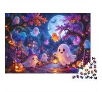Ghost Moon Pumpkin 1000pcs Mini Puzzle For Family Challenging