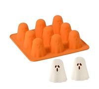 Ghost Mould, Small Pudding Mould, Cute, 3D Halloween Silicone Moulds for Kitchen, Baking, Pastry, Chocolate, Soap, Creative Craft, Wedding, Birthday
