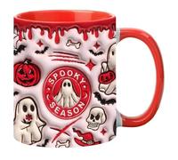 Ghost Mug - SPOOKY Tea Cup | Ghost Halloween Mug, 0.74 X 3.15 Inch Ceramic Coffee Mug, Halloween Pumpkin Mug Decoration, Infuse Character To Your Space With The T