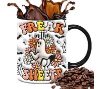 Ghost Mug - SPOOKY Tea Cup | Ghost Halloween Mug, 0.74 X 3.15 Inch Ceramic Coffee Mug, Halloween Pumpkin Mug Decoration, Infuse Character To Your Space With The T
