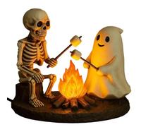 Ghost Night Lamp, Spooky Halloween Nightlight, Cute Flickering Ghost Light, Indoor Night Lamp - Ideal for Bedrooms, Living Rooms, Halloween Decor, Gift for Kids and Adults (Style-a)