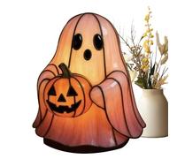 Ghost Night Light - Cute Resin Halloween Accent, Charming Nursery Decor | Adorable Bedroom Dorm Party Ornament, Spooky Yet Playful Decorative Lamp for Girls Kids Friends Indoor Holiday Celebration