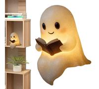 Ghost Night Light, Halloween Ghost Light, LED Book Lights Decor, Soft Glow Design, Battery Powered Display, Holiday Accent, Perfect for Room, Mantle, Kitchen, Fireplace, Bedroom, Desk