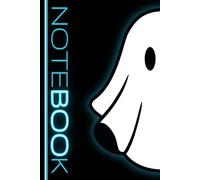 Ghost Notebook: Cute Ghost Boo Lined Journal, Adorable Ghost Gift, Halloween Gift for Someone Who Loves Spooky Ghosts or Halloween - Blue Glow