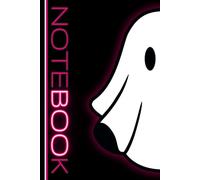 Ghost Notebook: Cute Ghost Boo Lined Journal, Adorable Ghost Gift, Halloween Gift for Someone Who Loves Spooky Ghosts or Halloween - Pink Glow