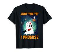 Ghost Nurse Funny Halloween Costume Just The Tip I Promise Value Graphic T-Shirt
