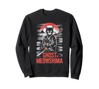 Ghost of Meowshima Samurai Cat Japanese Sunset Epic Sweatshirt