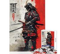 Ghost of The Samurai Japan Jigsaw Puzzles 1000 Pieces for Teenagers Relaxing Quiet Leisure Fun Relaxing Soothing Indoor Play (50X75cm)