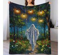Ghost on A Swing Painting Luxury Blanket Double Suitable for All Season Nanny Blanket Men 40x50inch(100x130cm)