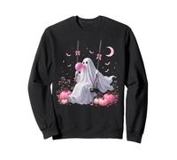 Ghost On Swing Blowing Bubble Gum Spooky Halloween Costume Sweatshirt