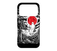 Ghost on Swing Haunted Castle Red Moon Spooky Vibe Case for iPhone 17 Pro