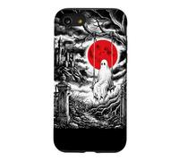 Ghost on Swing Haunted Castle Red Moon Spooky Vibe Case for iPhone SE (2020) / 7/8
