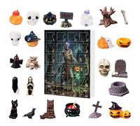 Ghost Ornament Advent - Fabric Material Halloween Decor,Spooky Calendar,Holiday Display | Halloween Ghost Set,24 Day Ornament Calendar,Kids Party Fun,Seasonal Decor,Fabric Ghosts Advent For Nursery