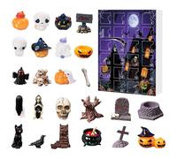 Ghost Ornament Advent - Fabric Material Halloween Decor,Spooky Calendar,Holiday Display | Halloween Ghost Set,24 Day Ornament Calendar,Kids Party Fun,Seasonal Decor,Fabric Ghosts Advent For Nursery