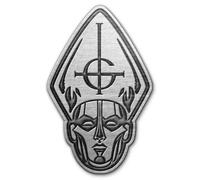 Ghost Papa Head Pin Badge In Silver Silver