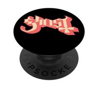 Ghost - Pastel Orange Logo PopSockets Swappable PopGrip