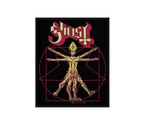 Ghost Patch The Vitruvian Ghost Band Logo new Official 10cm x 7.5cm woven sew on