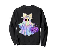 Ghost Patchwork Pumpkin Halloween Quilting Sewers Quilter Sweatshirt