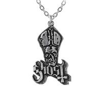 GHOST PENDANT PEWTER BAND LOGO Alchemy Rocks Official Merch
