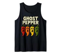Ghost Pepper Chilli Spicy Hot Halloween Ghost Pepper Tank Top