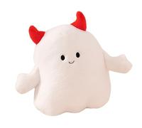 Ghost Pillow Halloween,Soft Plush Toy Doll | Comfortable Halloween Ghost Pillow with Pumpkin Hat or Evil Horn for Apartment, Bed, Dormitory, Mantle, Bedroom, Children Room, Sofa