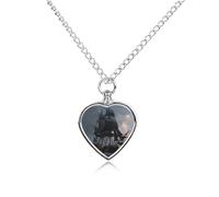 Ghost Pirate Ship in Storm Urn Necklace for Ashes Adjustable Pet Cremation Jewelry for Men Women