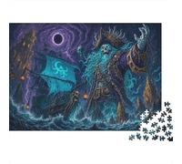Ghost Pirate Ship Skeleton Captain 1000 Pieces Jigsaw Puzzle, Puzzle Night