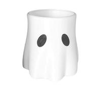 Ghost Planter | Halloween Candy Bowl Cube Planter | Cute Ghost Figure Flower Map Table Decorations | Plant Containers & Accessories For Writer's Living Room