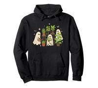 Ghost Plants Lover Spooky Flower Halloween Garden Lady Women Pullover Hoodie