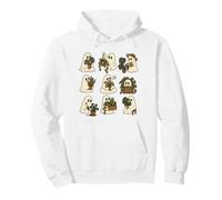 Ghost Plants Lover Spooky Flowers Halloween Garden Lady Pullover Hoodie