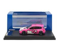 Ghost Player 1:64 EG6 Pink Diecast Model Car Miniature Collection Auto Gift Toy Vehicle Models